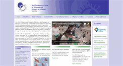 Desktop Screenshot of influenzacentre.org